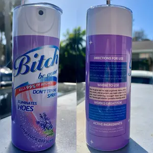 Bitch Be Gone 20oz Skinny Tumbler - Perfect for Your Drink - Drinkware, Bottle