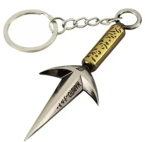 Anime Ninja Kunai Keychain Metals Jewelry Accessories Toys Bag Pendant Gift Decoration