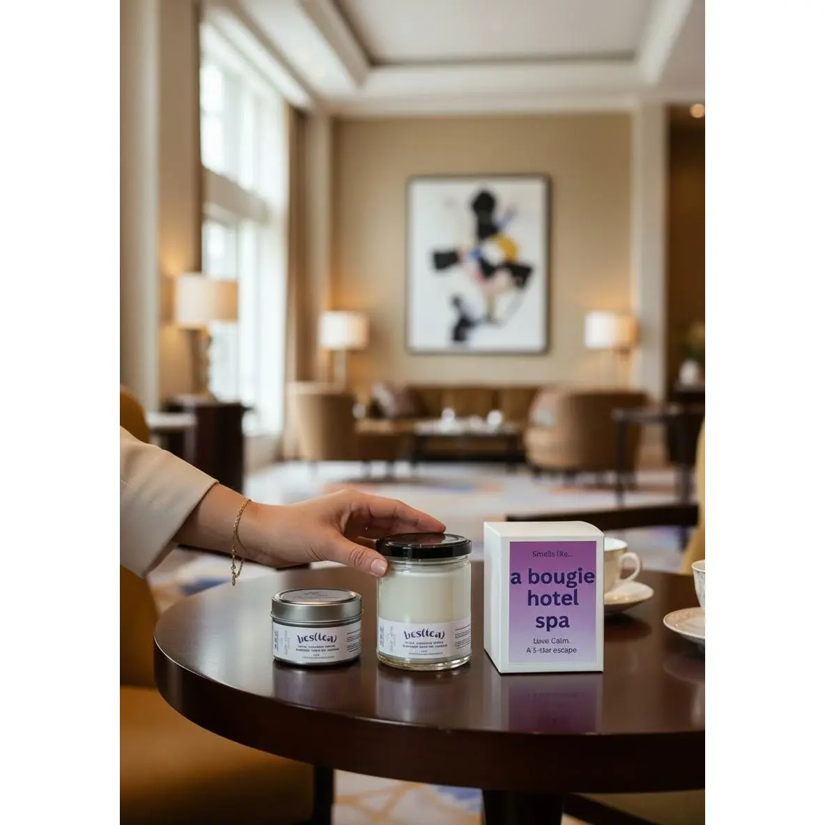Bes(Tea) Scented Candle for Relaxation and Ambiance - Perfect for Poolside and Outdoor Settings - Enhance Your Relaxation Experience