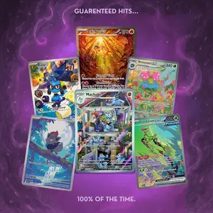 Mystic Pack - 3 Sealed Packs 2 English 1 Japanese & Full Art Hit Premium Trading Cards Guaranteed Full Art
