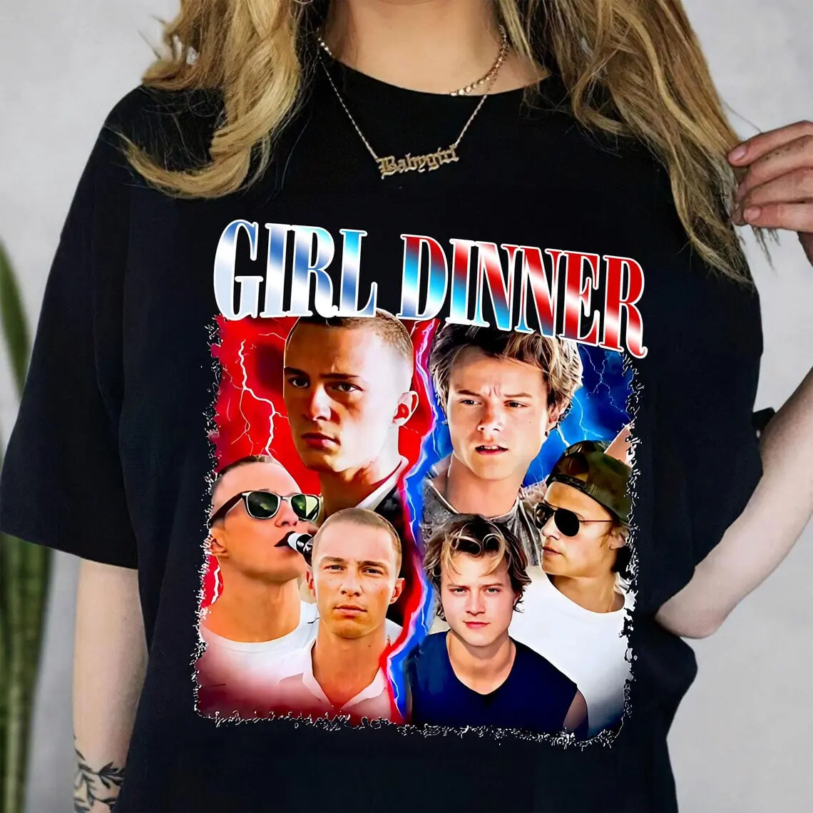 Girl Dinner Shirt, Outer Banks Shirt, Rafe Cameron & JJ Maybank Shirt, Sweatshirt, JJ Maybank Graphic Tshirt, Rudy Pankow Shirt, JJ Maybank Merch