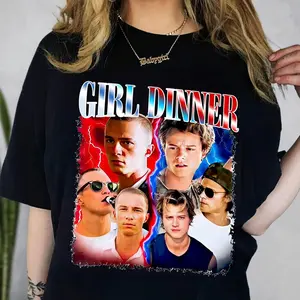 Girl Dinner Shirt, Outer Banks Shirt, Rafe Cameron & JJ Maybank Shirt, Sweatshirt, JJ Maybank Graphic Tshirt, Rudy Pankow Shirt, JJ Maybank Merch