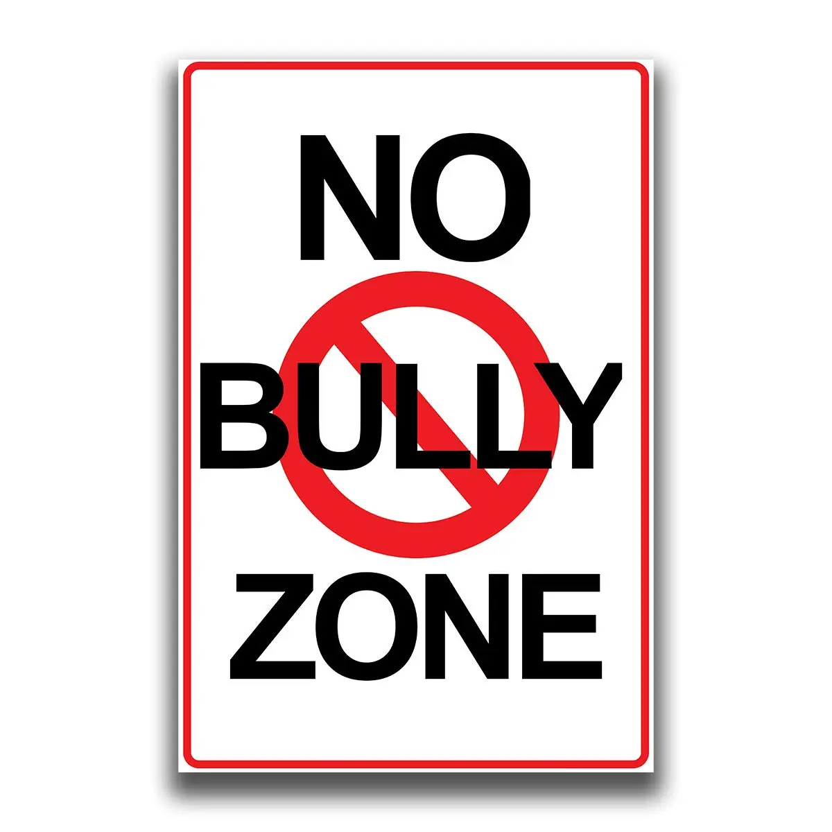JSC No Bully Zone 18x12 Inch Classroom Poster on Premium 100lb Gloss Paper