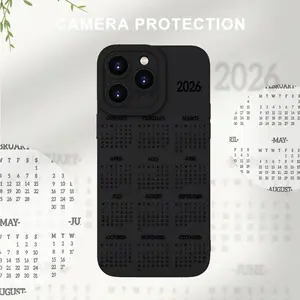 Phone Cases - A Black Calendar Pattern for 2026, Suitable for Iphone Phone Cases
