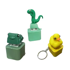 Frog, lizard, duck Mechanical Switch Fidget Keychain Animal Themed Light-Up Toy with Sound Effects Rechargeable Battery for Long-Lasting Use Stress Relief Tool for Office, School, or Travel Multiple Character Options Available