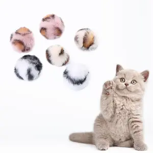 New Fiddling Rabbit Hairball Soft Feel Pet Christmas Interactive Cat Launcher Toy Catnip Mouse Bundle cat 2-pack