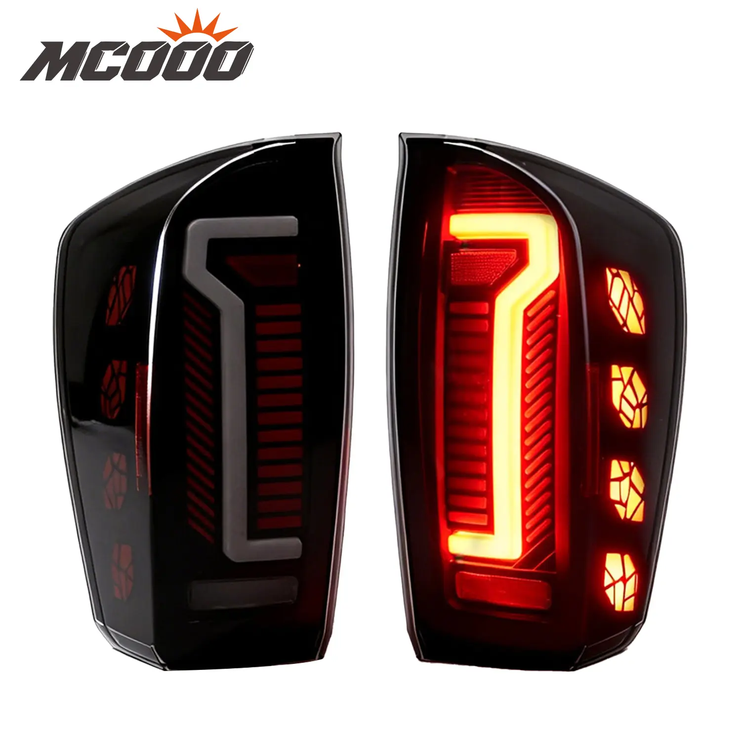LED Rear Taillight Lamp for 2016-2023 Toyota Tacoma, Smoked Lens, Dynamic Start-Up Animation, Integrated Turn Signal, Carlights, Truck Dynamic Taillight, Led Lights, Cars Accessories
