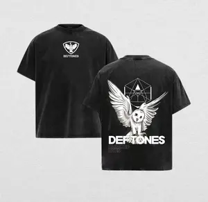 Deftones Vintage Band Shirt – Diamond Eyes Acid Wash Heavy Cotton Oversized Unisex Alternative Metal Graphic Tee, Washed Rock Streetwear Top