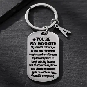 Forever My Heart Engraved Keychain - 2Pcs Personalized Romantic Couples Gift with Customized Message, Ideal Valentines Day Present for Girlfriends, Boyfriends, and Spouses, Unique Symbol of Eternal Love