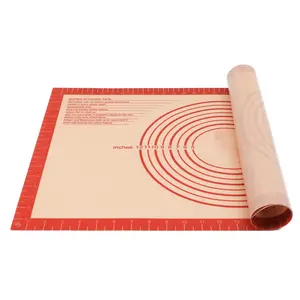 Non-slip Silicone Pastry Mat Extra Large with Measurements 16''By 26'' for Silicone Baking Mat, Counter Mat, Dough Rolling,Oven Liner,Fondant/Pie Crust