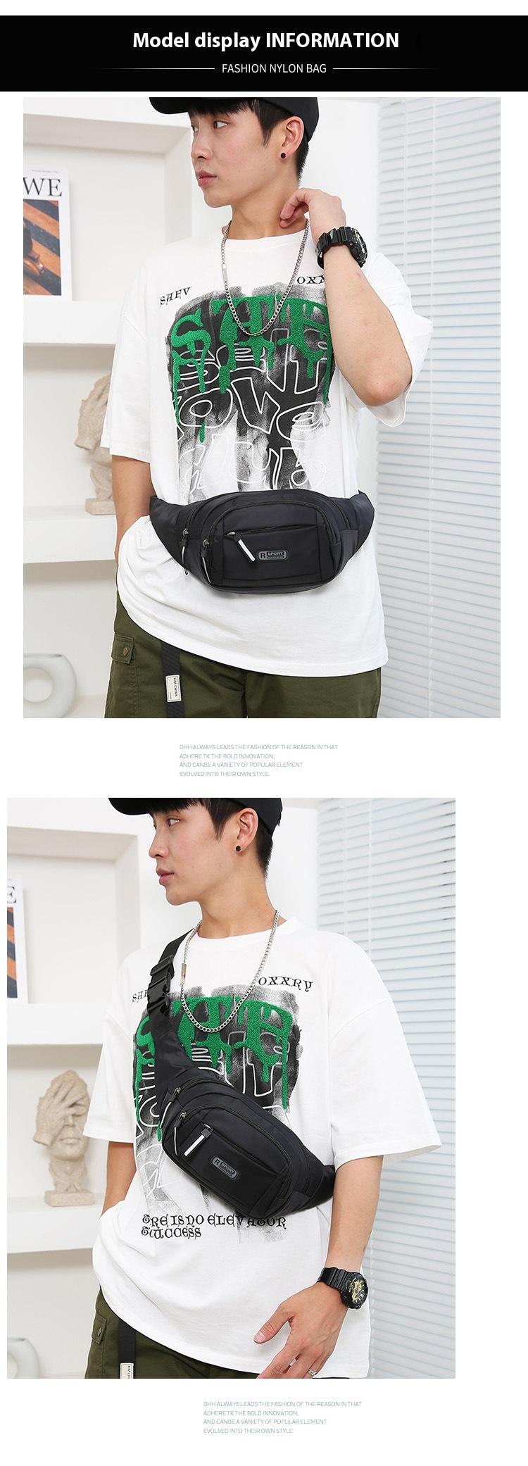 Men's Multifunctional Waist Bag Wear-resistant Waterproof Crossbody Bags