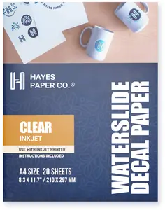 Clear Inkjet Waterslide Decal Paper