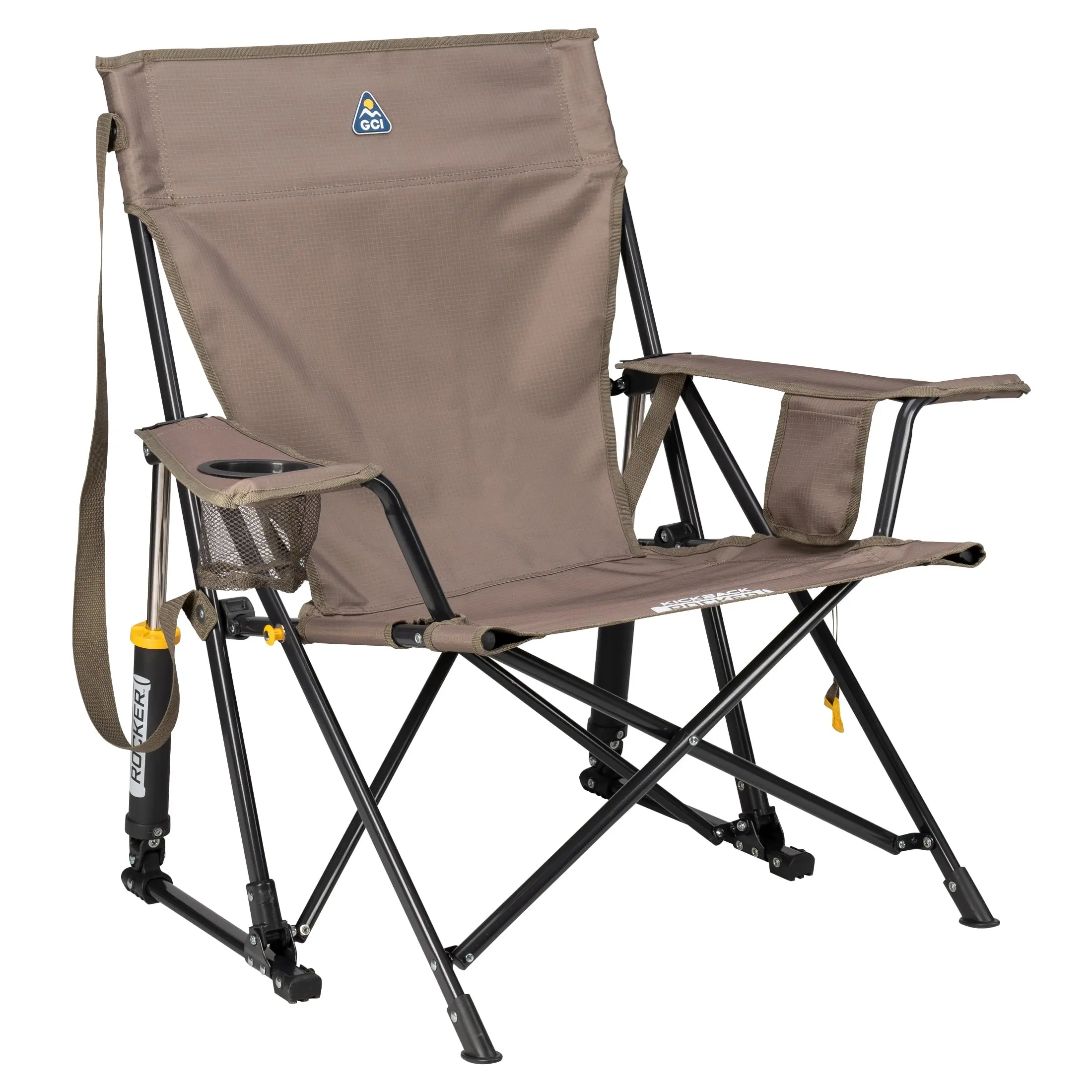 GCI Outdoor Kickback Rocker Low Profile Rocking Camp Chair, Aged Fatigue GCI Outdoor Kickback Rocker Low Profile Rocking Camp Chair, Aged Fatigue
