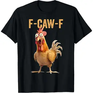 Unisex Funny Chicken shirts, Chicken T-Shirt heavyweight short sleeve Men's Slim Fit Crew Neck T-Shirts 100% cotton T-shirt