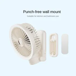 Portable Clip/hook Fan with Light, Multi-Functional Rechargeable Design, 3-Speed Settings, Ideal for Various Cooling Needs
