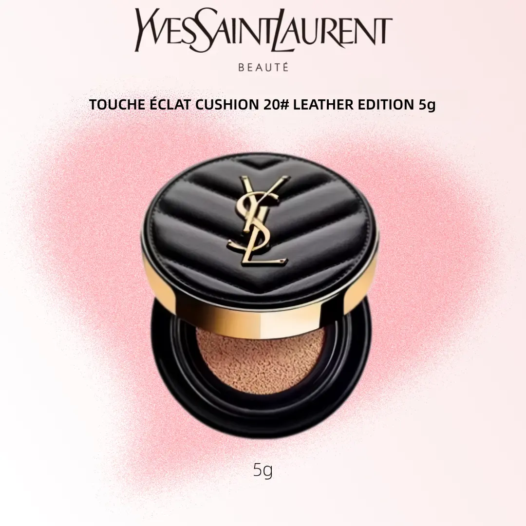 Yves Saint Laurent Touche Éclat Cushion 20# Leather Edition 5g - Luxurious Foundation for Radiant Skin