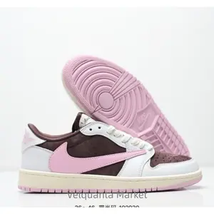 Comfortable, versatile, snug, wear-resistant low-top sneakers for women in brown powder