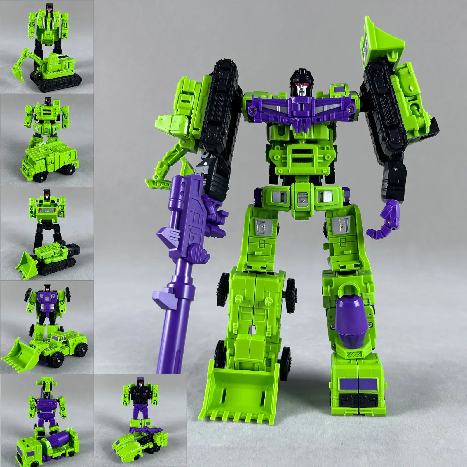 6 in 1 MINI Devastator Transformation Model MINI Devastator 22CM Action Figure Robot Plastic Toys BEST Gift Child Kid NewChristmas gift