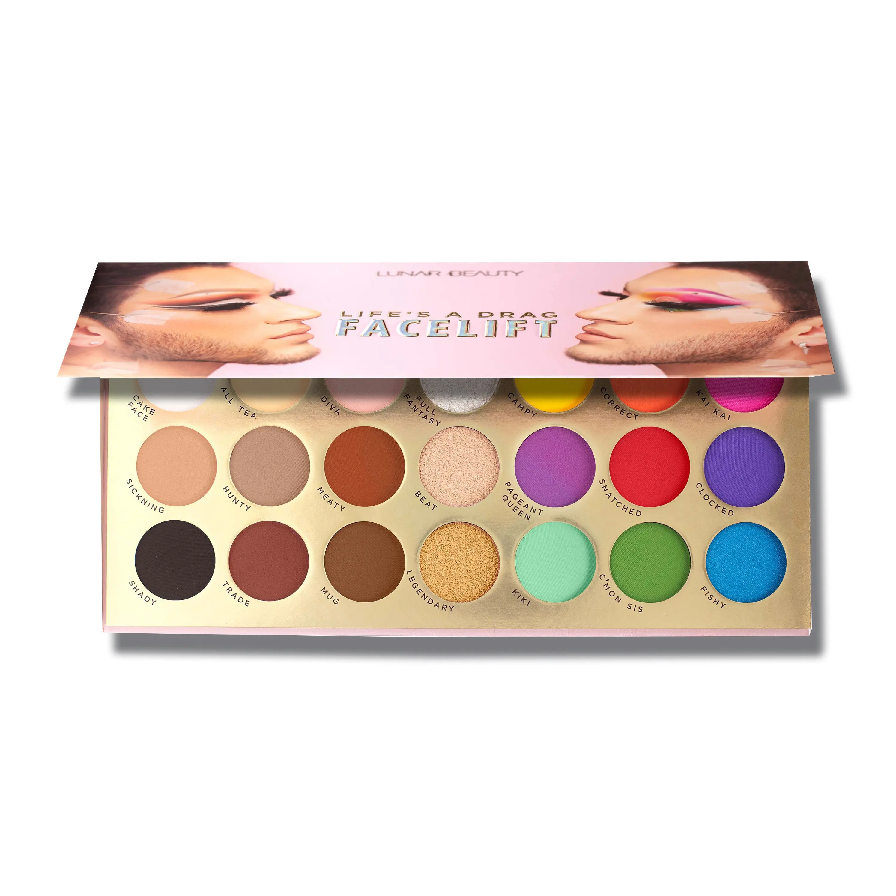 Lunar Beauty Life's a Drag Facelift Palette - 18 mattes and 3 shimmers
