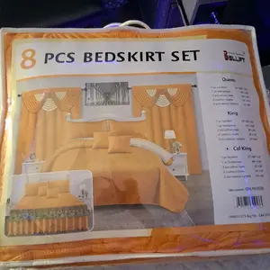 8 PCS BEDSKIRT SET - Soft Bedding for Comfort