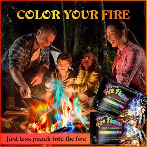 Fire Color Changing Pack, Outdoor Fire Pit, Magic Colorful Change Fire, Perfect Camping Accessories, Outdoor Camping Supplies