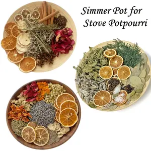 3 Pack Simmering Potpourri Set (Clean, Serenity, Rich), Stovetop Simmer Pot Kit with Dried Fruits, Herbs & Spices, Non-Edible Home Fragrance, Teacher Appreciation Gifts & Housewarming Presents