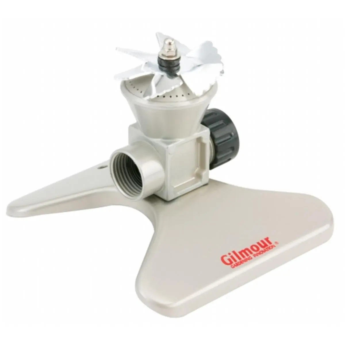 Gilmour Square Pattern Vane Garden Sprinkler - All Metal Construction, 6 in Height, 4.5 in Length, Covers Up to 32 ft Square Area, Efficient Watering for Home Improvement Garden Irrigation Needs, 4.5 Length, Garden Sprinklers