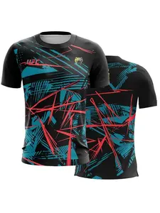 Hot Summer Selling UFC Boxing Fighting Competition Men's T-shirt Fashion Quick Drying Casual Breathable O-neck Short Sleeve Tops