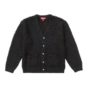 Supreme Textured Knotted Cardigan Black (men) by StockX