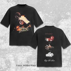 Michael Jackson Tribute Tshirt Washed, Michael 2026 Movie Shirt, 90s Retro Music Fan Gift Tee, King Of Pop Rip 1958-2009, Streetwear Aesthetic, Unisex Tee For Concert Lovers & Mj Fans