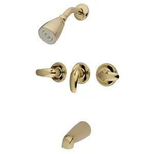 Kingston Brass  Tub-Shower Faucet - Polished Brass Finish