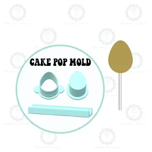 Easter Egg Cake Pop Mold | Deluxe Cutter, Popper, and Tray Option