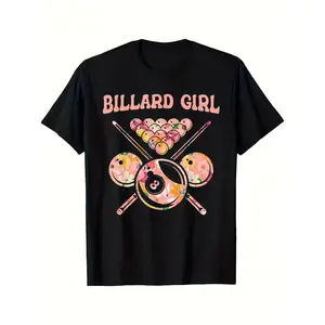 Billiard - 8-Ball Pool And Snooker Player T-Shirt 180G. Unisex Design for Summer 2025, Featuring Short Sleeves And Made from,  summervibes