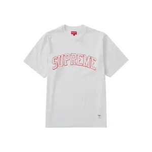 Supreme Men's Sketch Embroidered S/S Top White, from StockX