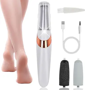 Electric Foot Callus Remover Rechargeable Pedicure Tool for Dry Hard & Dead Skin Removal Dual Speed Settings Cordless Home Use Pedi Feet Care Ideal Gift