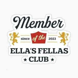Member of the Ella’s Fellas Club Since 2026 - Fellas Ellas, Ella Fella, Ella's Fellas - Cowboy Fan Gear, Ella's Fellas Club, Gameday Fellas Sticker