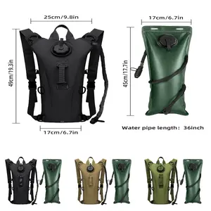 Waterproof Hydration Pack Backpack with 3L Leak-Proof Water Bladder, Lightweight & Durable Design, Perfect for Hiking, Cycling, Mountaineering and Outdoor Adventures