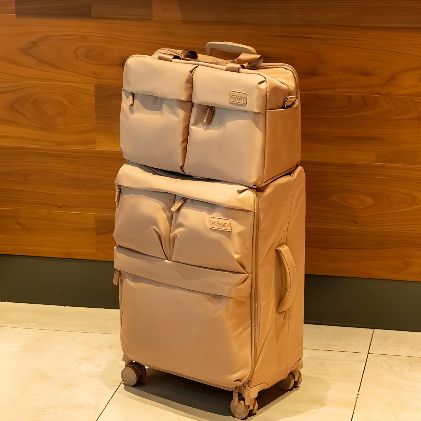 [2pcs Multi-Purpose Bag Set] 2pcs Multi-Purpose Suitcase Shoulder Bag Set Men And Women Multi-Function Sports Shoulder Bag Fitness Bag Men's Travel Bag Ultra-Light Large Capacity 24-Inch Suitcase Silent Universal Wheel Trolley Suitcase 20-Inch Cabin Suitc