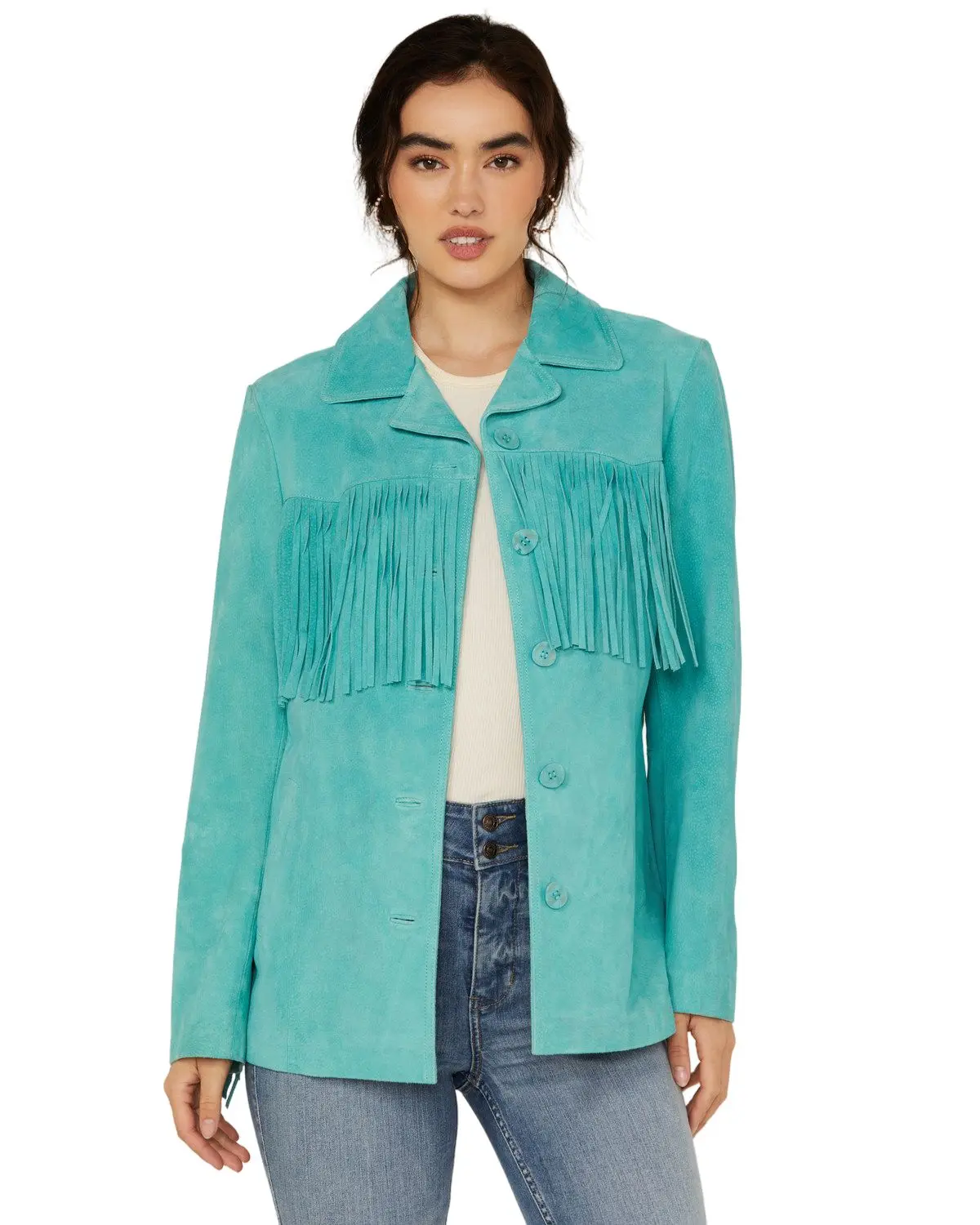 Scully Women's Women'S Solid Fringe Blazer - L74-123