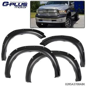 Pocket Style Rivet Bolt On Fender Flares Fit For 09-22 Dodge Ram 1500 Black New