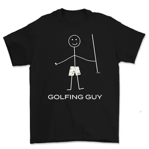 Funny Golfing Guy T-Shirt – Men’s Golf Humor Graphic Tee, Casual Cotton Shirt for Golf Lovers