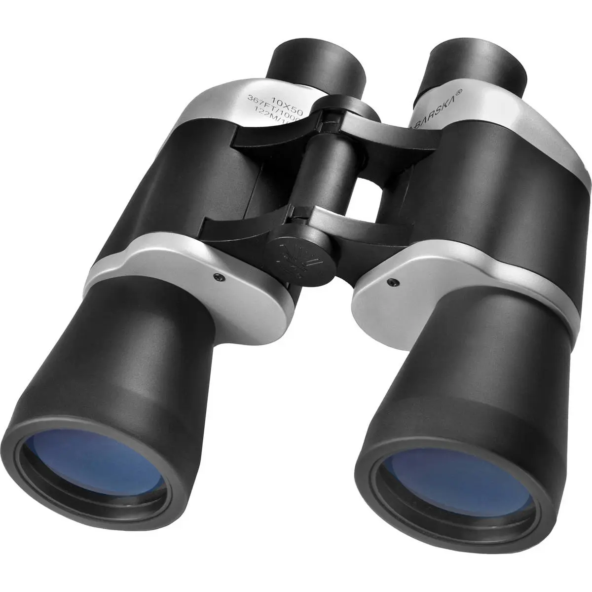Barska 10x50 Focus Free Weather Resistant Porro Prism Binocular, with 7.0 Degree Angle of View, Black