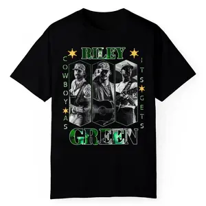 Riley Green Tour 2026 T-Shirt Retro Western Country Fan Merch Graphic Tee HY4015