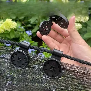 50-Pack PP Shade Clips, Round Durable Plastic Fasteners, Universal for Patio Mesh Garden Covers, Ideal for Outdoor Use