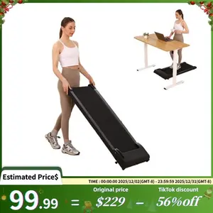 Lichico Under Desk Treadmill, Walking Pad Portable Small Treadmill for Home and Office, 2.5HP Super Quiet Brushless Motorized Walking Jogging Running Machine with Remote Control