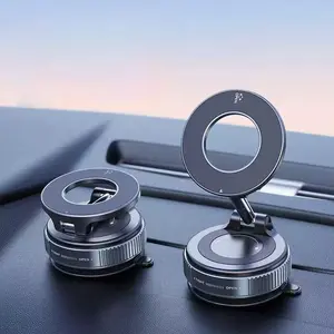 Vacuum Suction Phone Holder, Universal Car Navigation Dashboard Support Stand, Foldable Design, Easy Installation, Durable & Secure Grip
