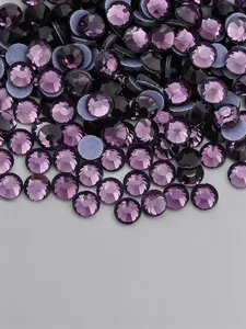Grape Heat Press Flat Back Crystal Rhinestones, 2880 Pieces, Artistic Embellishments, Ideal for DIY Crafts and Gifts
