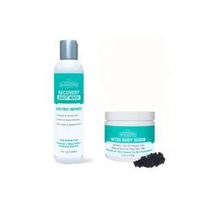 Sunday Showers Revive and Thrive Duo Recovery Body Wash and Detox Body Scrub Body Care Blend