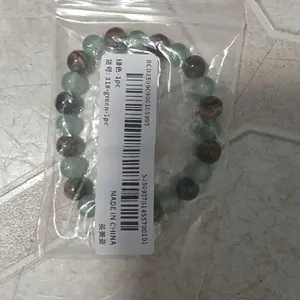 1pc Money Attraction Bracelet, Tiger Eye Green Aventurine Natural Bracelet, Luxury Jewelry Bracelet, Blue Friendship Beaded Jewelry, Protection Bracelet, Encouragement Gift, Fashion Artificial Bracelet, Colorblock Beaded Crystal Bracelet