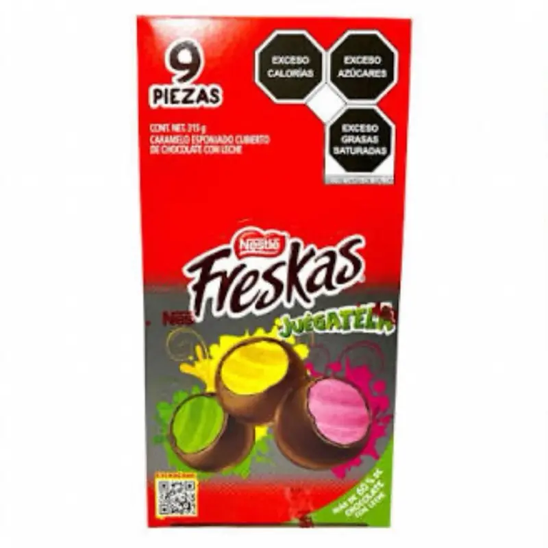 Freskas Juegatela Nestle 9pz/375g Chocolate Coated Caramel Flavor 9 Pieces